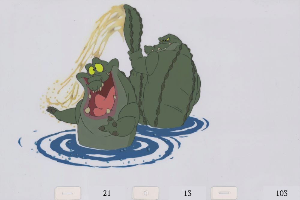 Art Cel Puffin & Gator (Sequence 21-13)