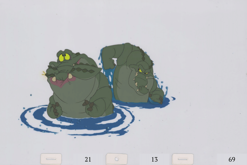 Art Cel Puffin & Gator (Sequence 21-13)