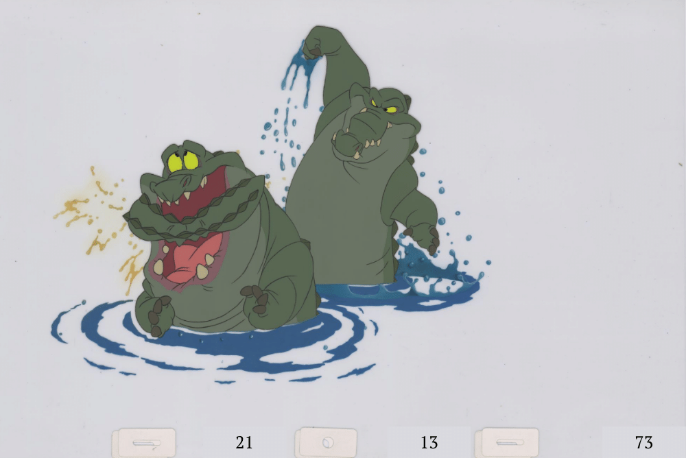 Art Cel Puffin & Gator (Sequence 21-13)