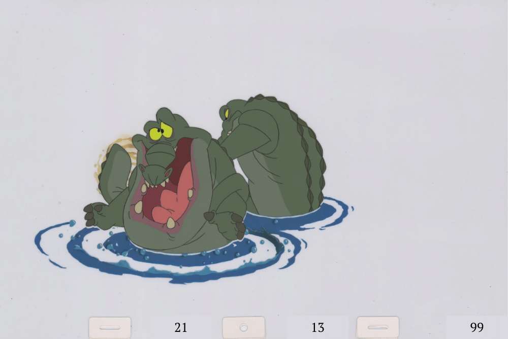 Art Cel Puffin & Gator (Sequence 21-13)