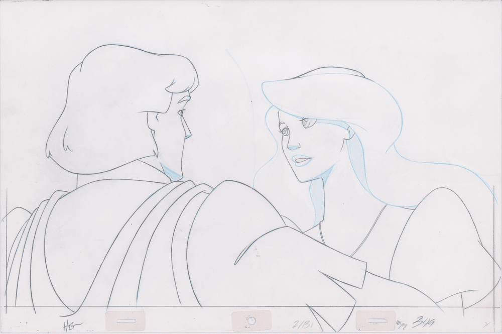 Pencil Art Derek & Odette Kiss (Sequence 2-131)
