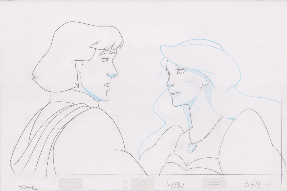 Pencil Art Derek & Odette Kiss (Sequence 2-131)