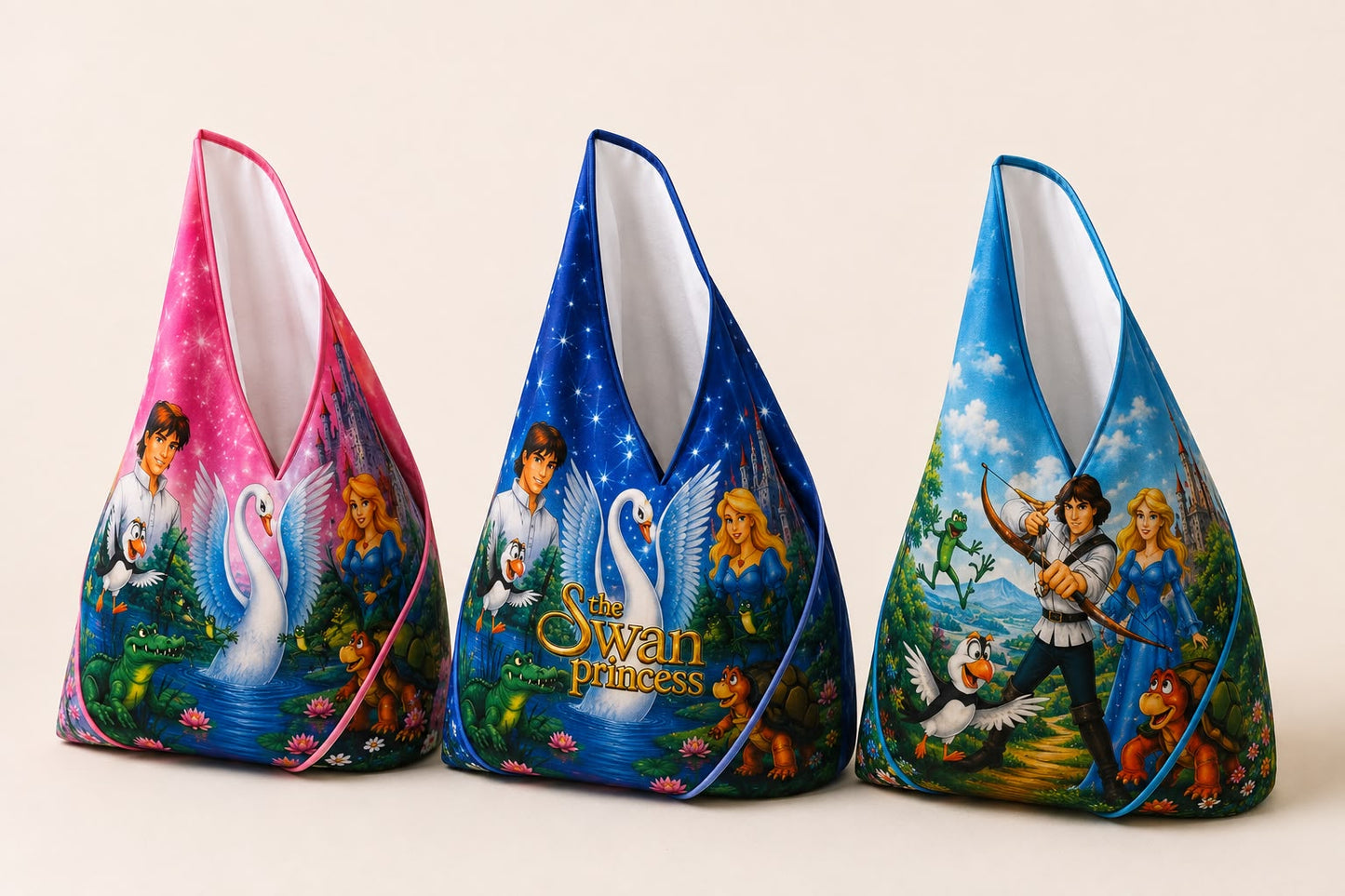 Swan Princess Sticky Fabric Bag/Wrap