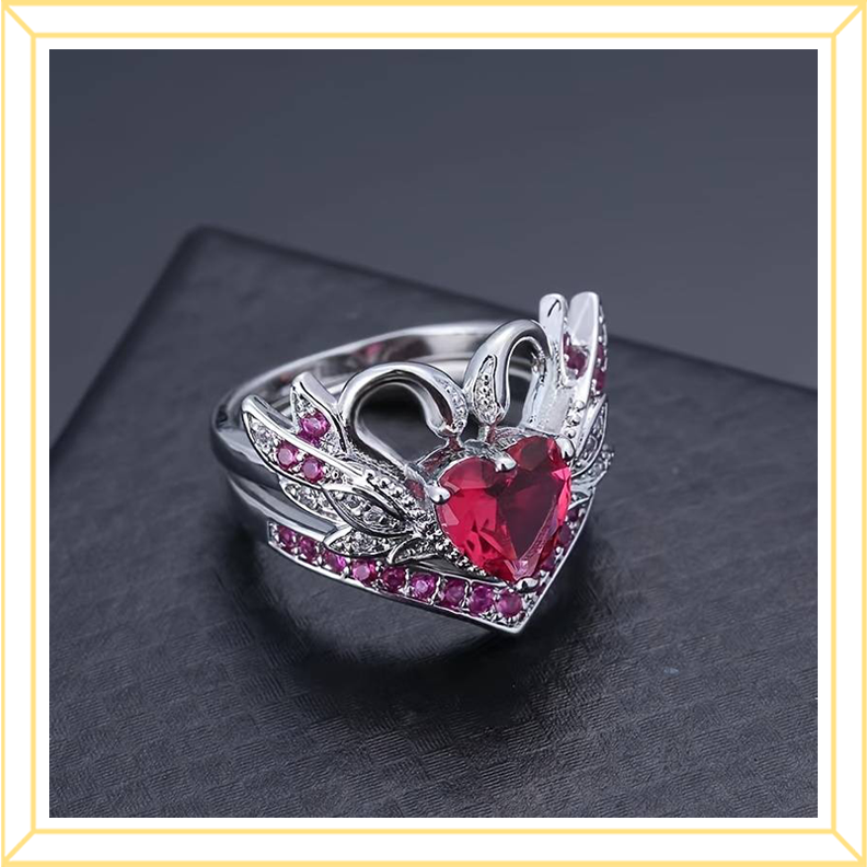 Swan Ring Set
