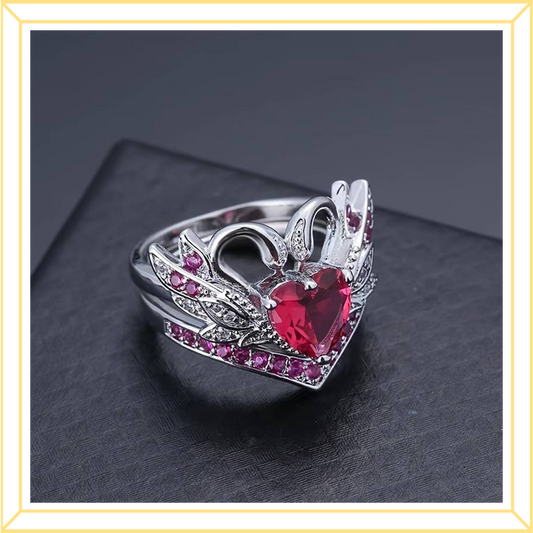 Swan Ring Set