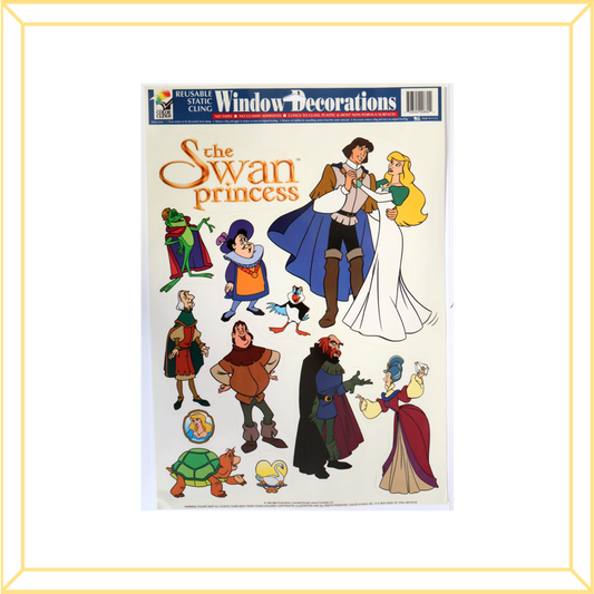 Vintage Swan Princess Window Decals