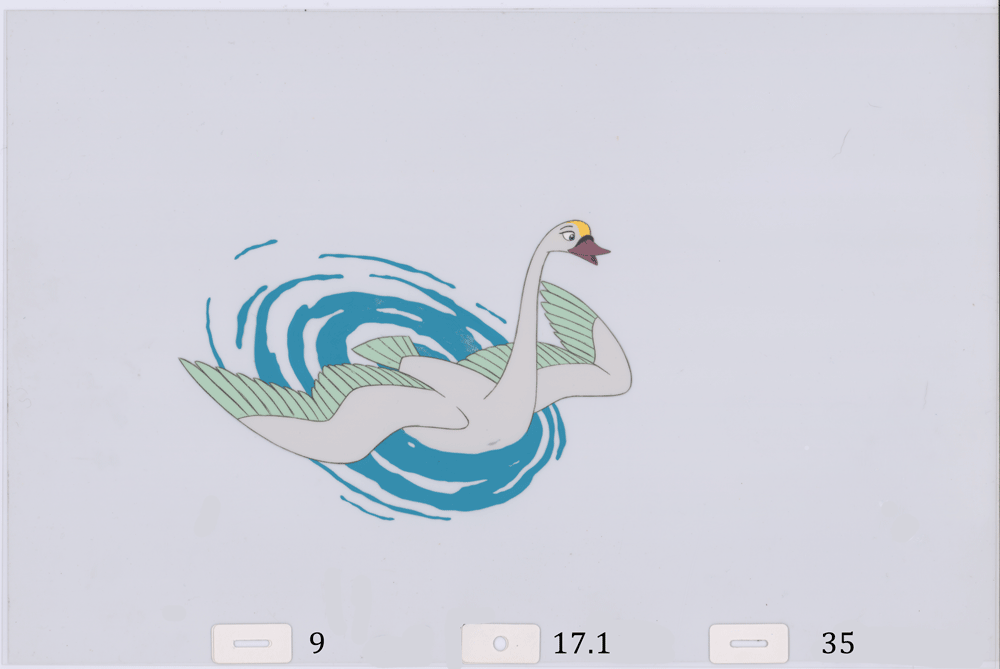 Swan Princess Celluloid Original Hand-Painted Animated Art Cel