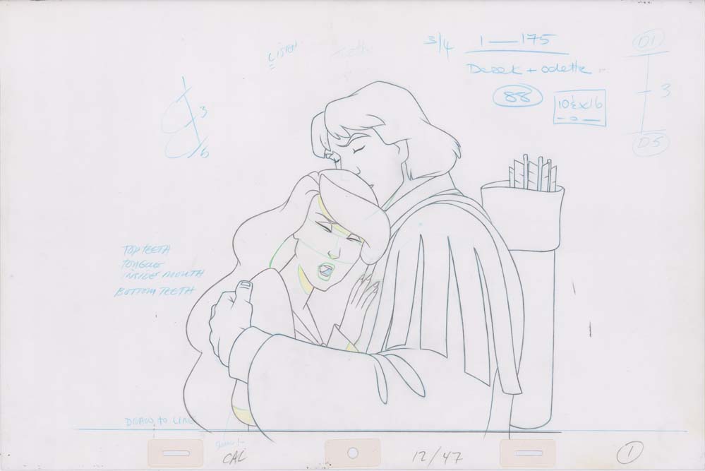Pencil Art Derek and Odette (Sequence 12-47)