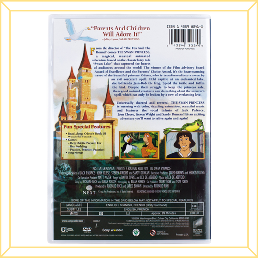 The Swan Princess DVD