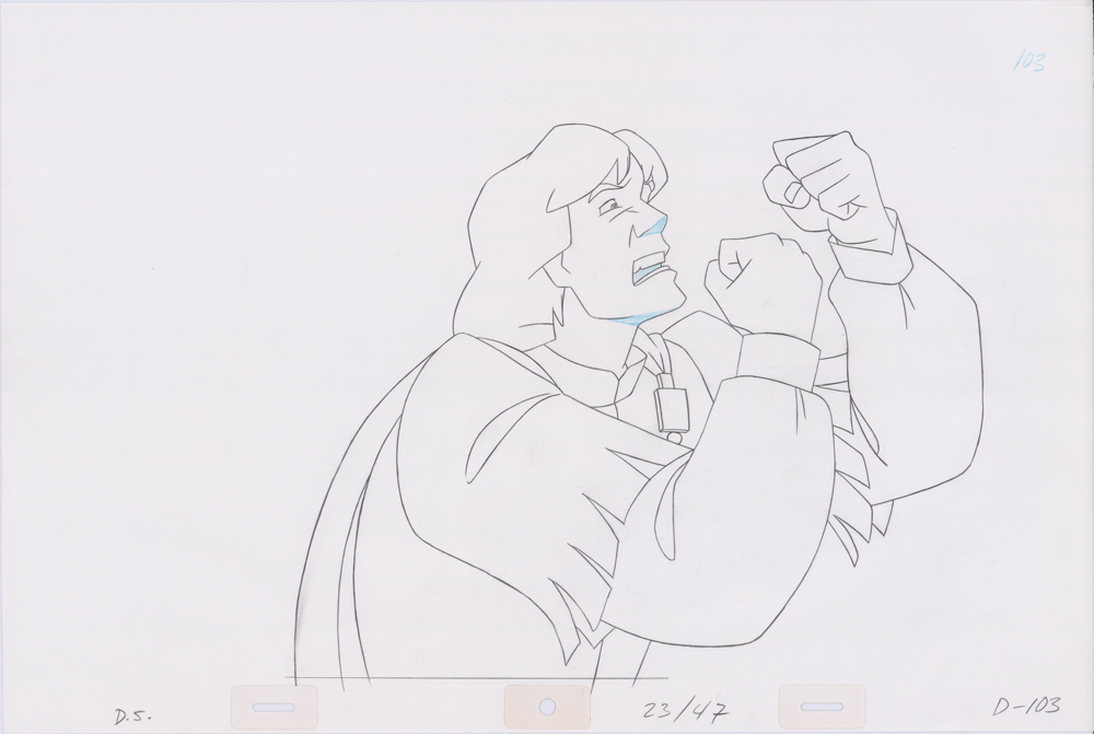 Swan Princess Hand-Drawn Pencil Art Cel