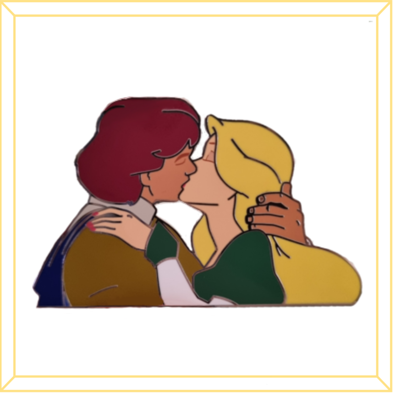 Derek and Odette Kissing Limited Edition Pin