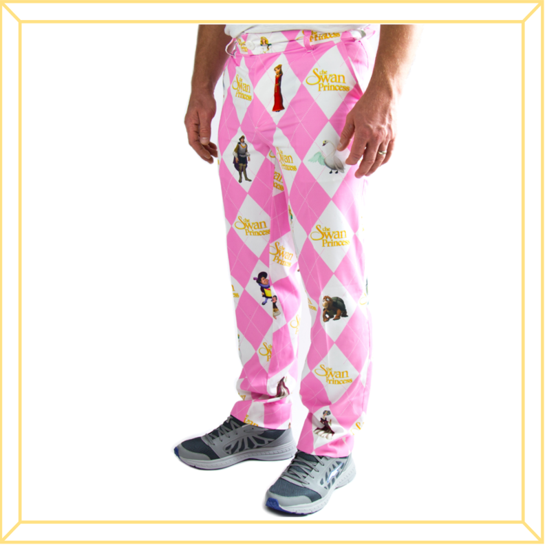 Men's Pink Argyle Pants