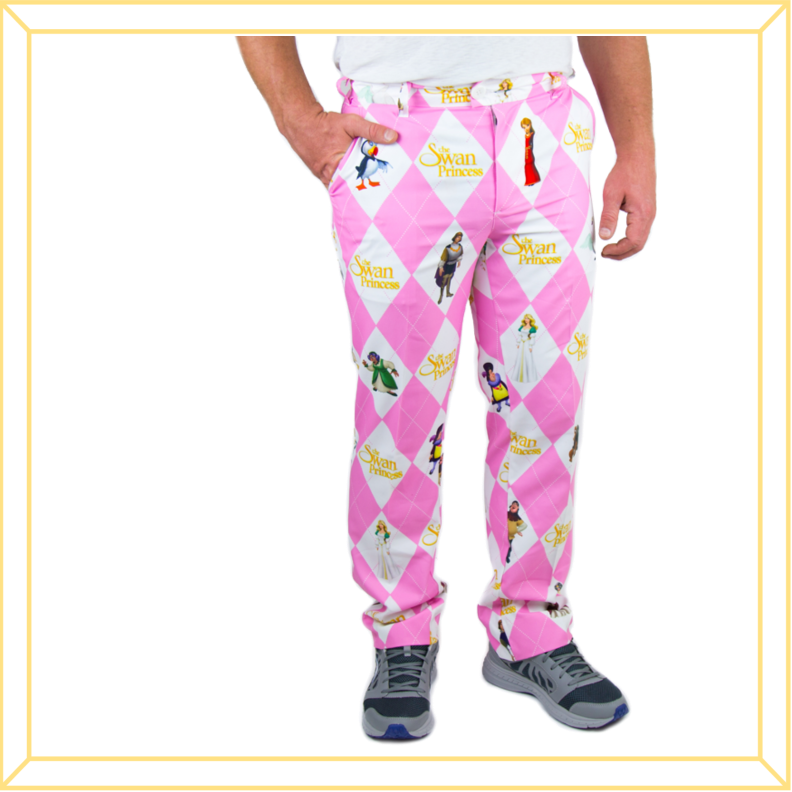 Men's Pink Argyle Pants