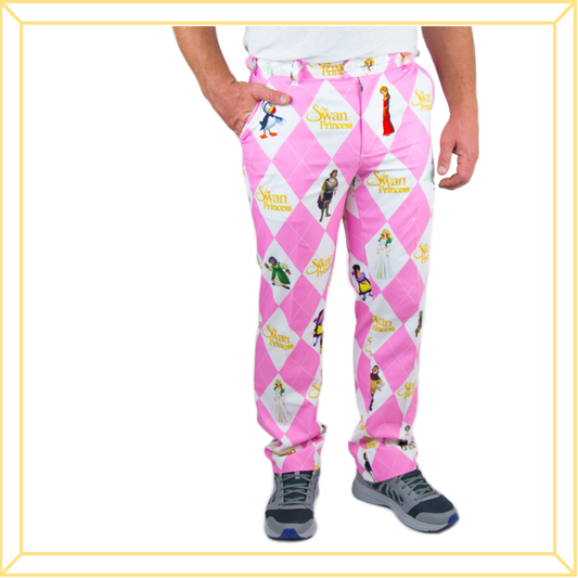 Men's Pink Argyle Pants