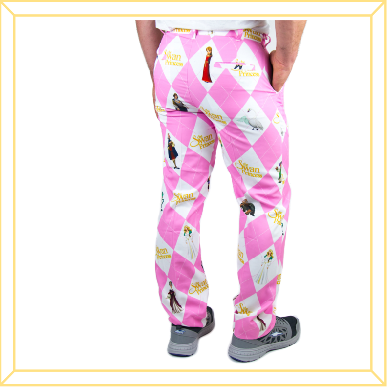 Men's Pink Argyle Pants