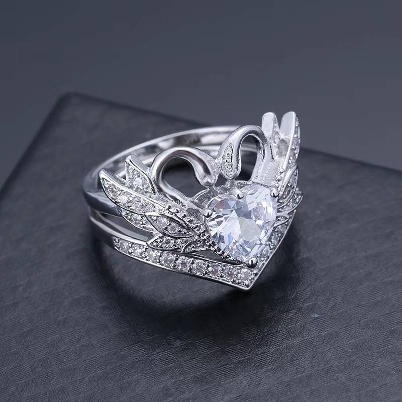 Swan Ring Set