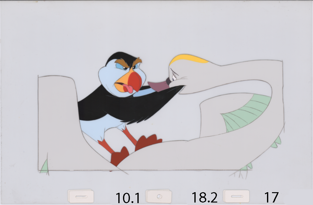 Art Cel Swan and Puffin (Sequence 10.1-18.2)