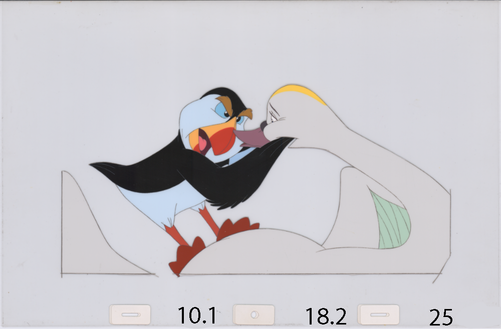 Art Cel Swan and Puffin (Sequence 10.1-18.2)