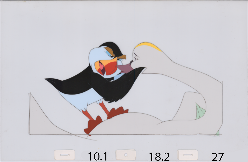 Art Cel Swan and Puffin (Sequence 10.1-18.2)