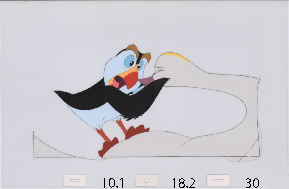 Art Cel Swan and Puffin (Sequence 10.1-18.2)