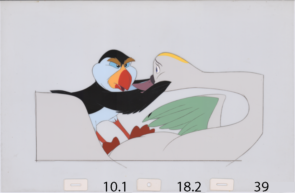 Art Cel Swan and Puffin (Sequence 10.1-18.2)