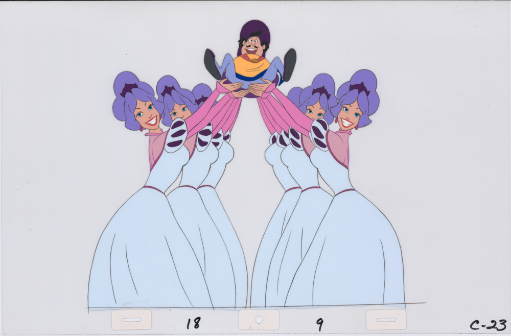 Art Cel Chamberlain and Princesses (Sequence 18-9)