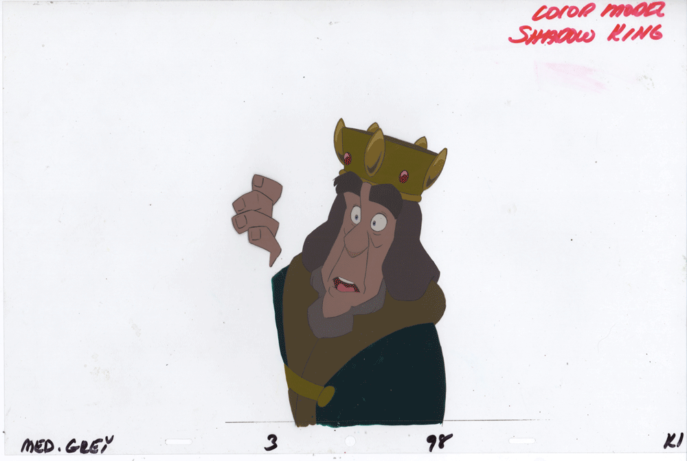 King William Production Model Art Cel