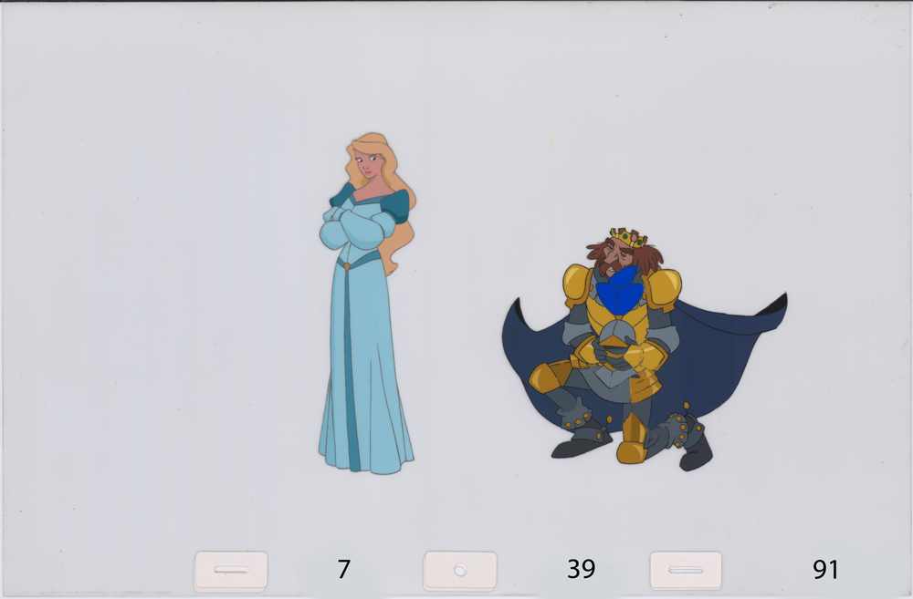Art cel Odette and Rothbart (Sequence 7-36 & 7-39)