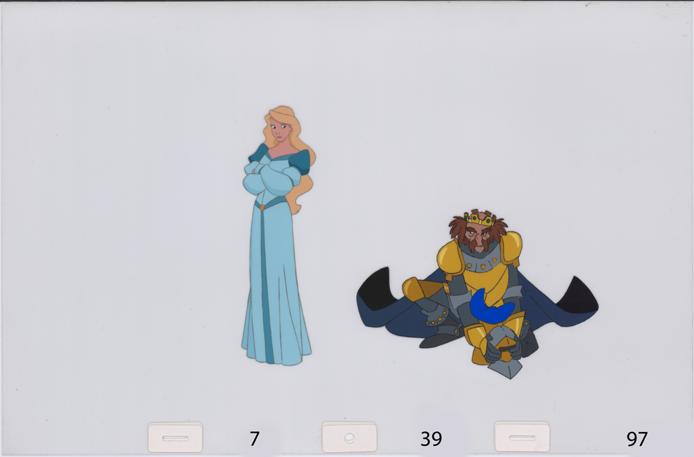 Art cel Odette and Rothbart (Sequence 7-36 & 7-39)