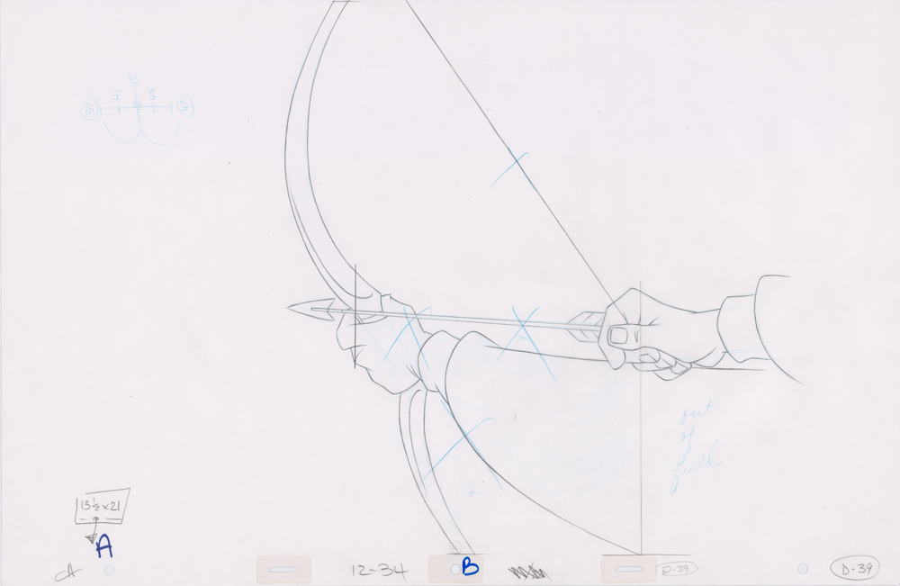 Pencil Art Bow and Arrow (Sequence 12-34)