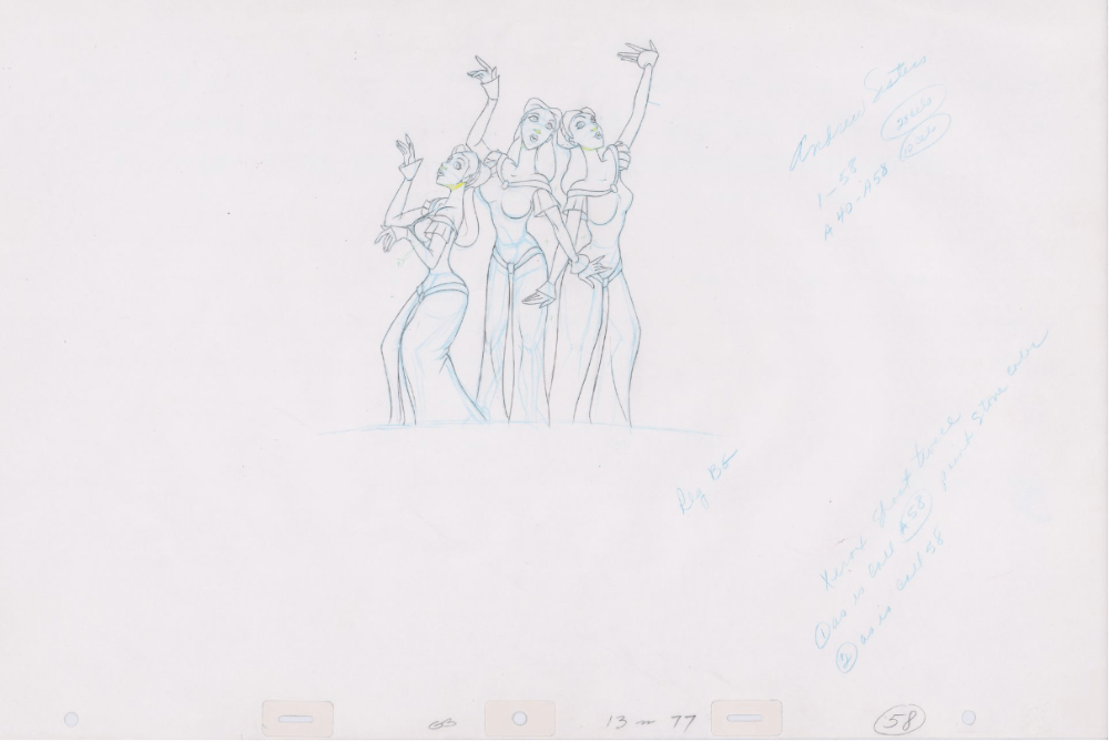 Pencil Art Backup Singers (Sequence 13-77)