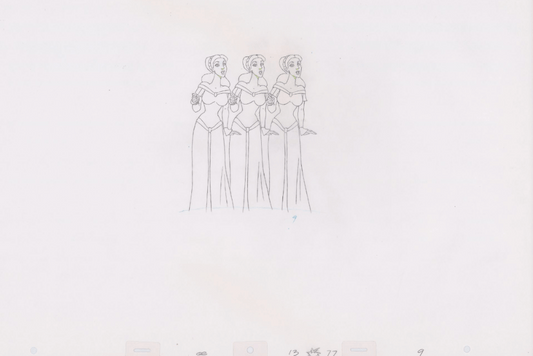 Pencil Art Backup Singers (Sequence 13-77)