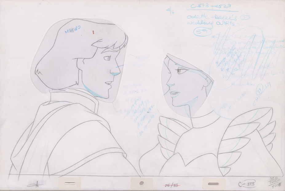 Pencil Art Derek & Odette (Sequence 25-33)