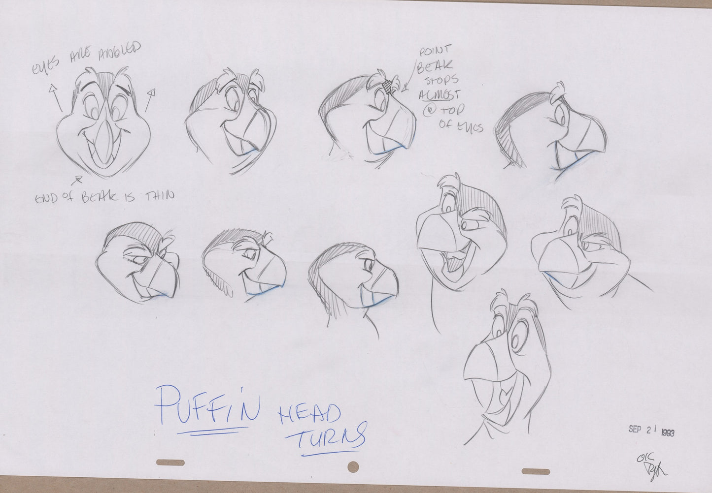 Puffin Production Model Art