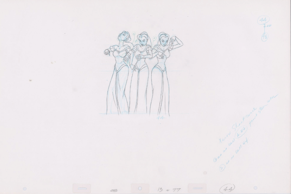 Pencil Art Backup Singers (Sequence 13-77)