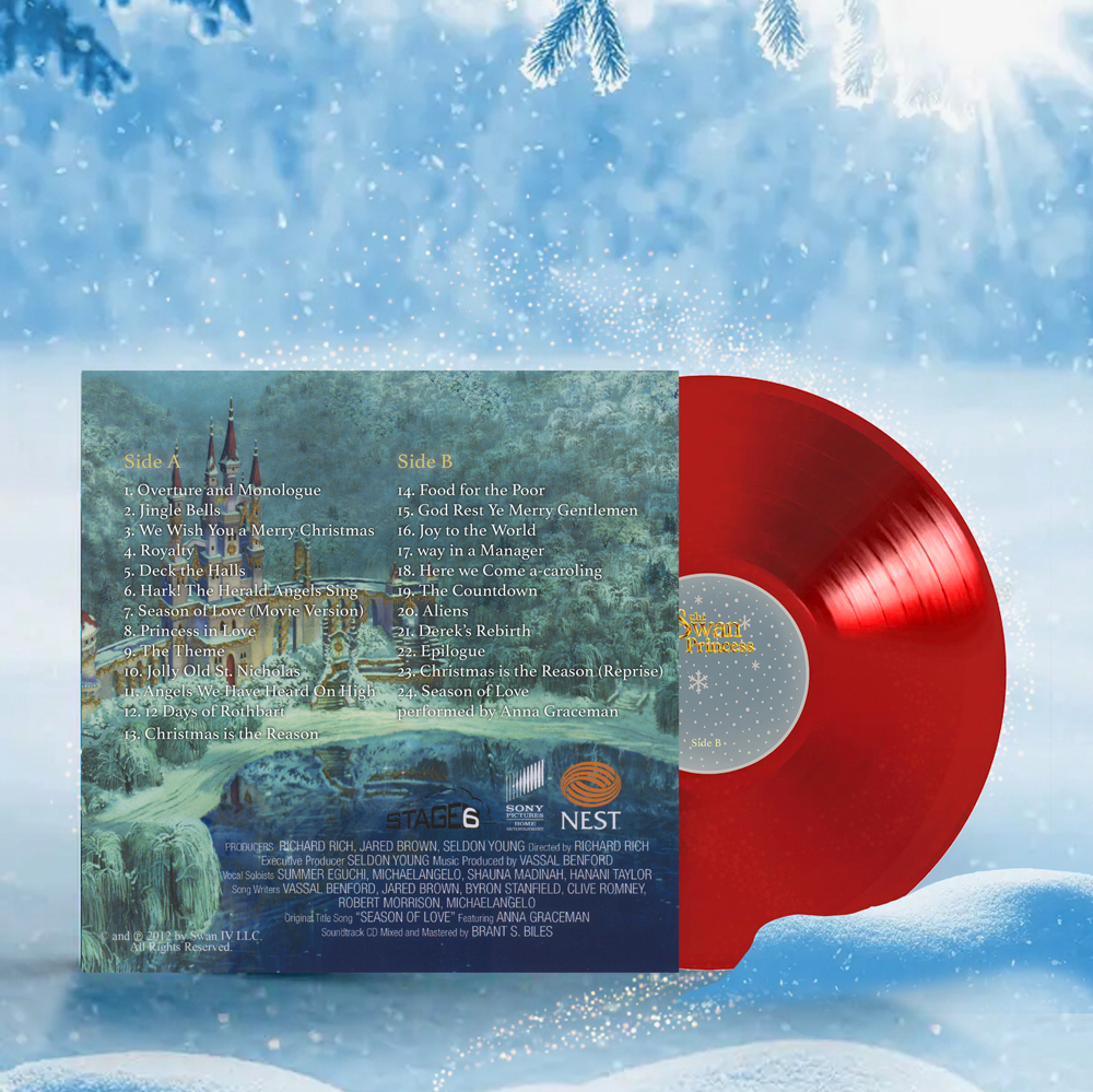 The Swan Princess Christmas Soundtrack Vinyl Record