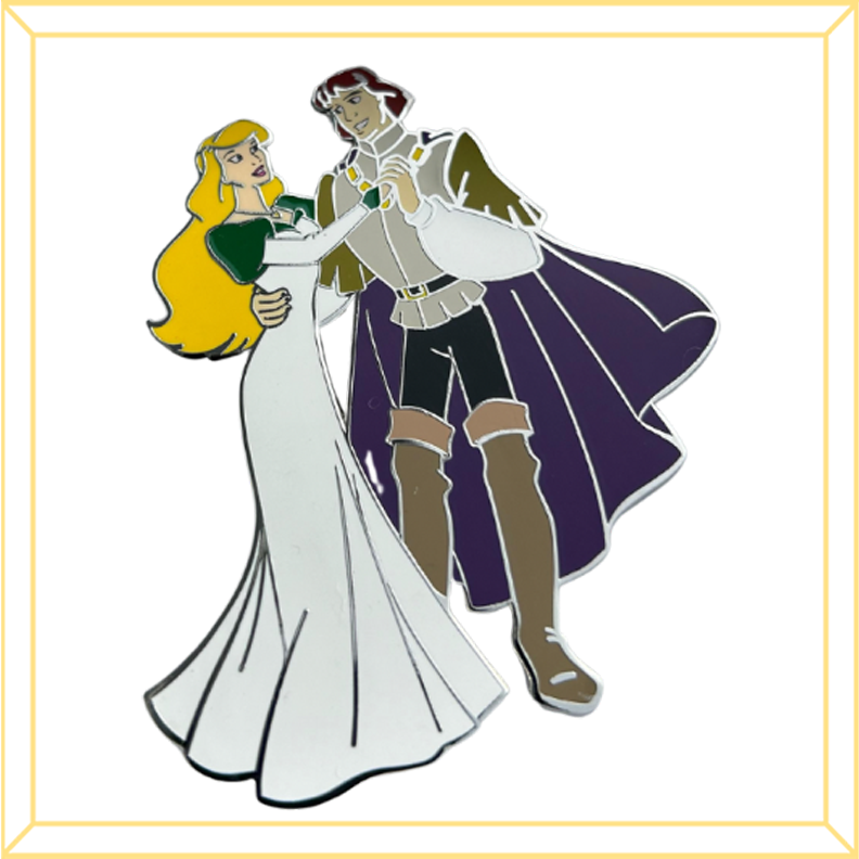 Princess Deraka Derek and Odette Dancing Limited Edition Pin | The Swan Princess