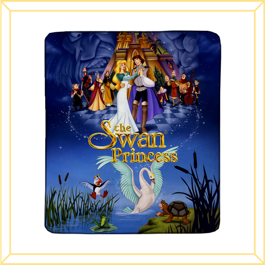 Swan Princess Movie Poster Fleece Blanket