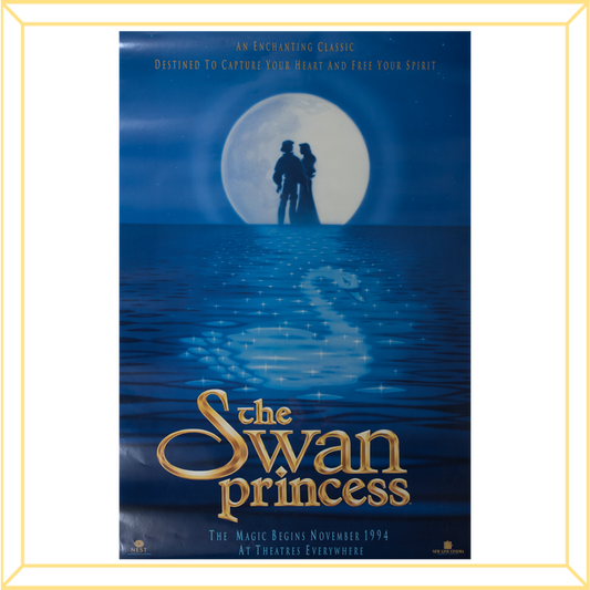 Vintage Swan Princess Lake Poster