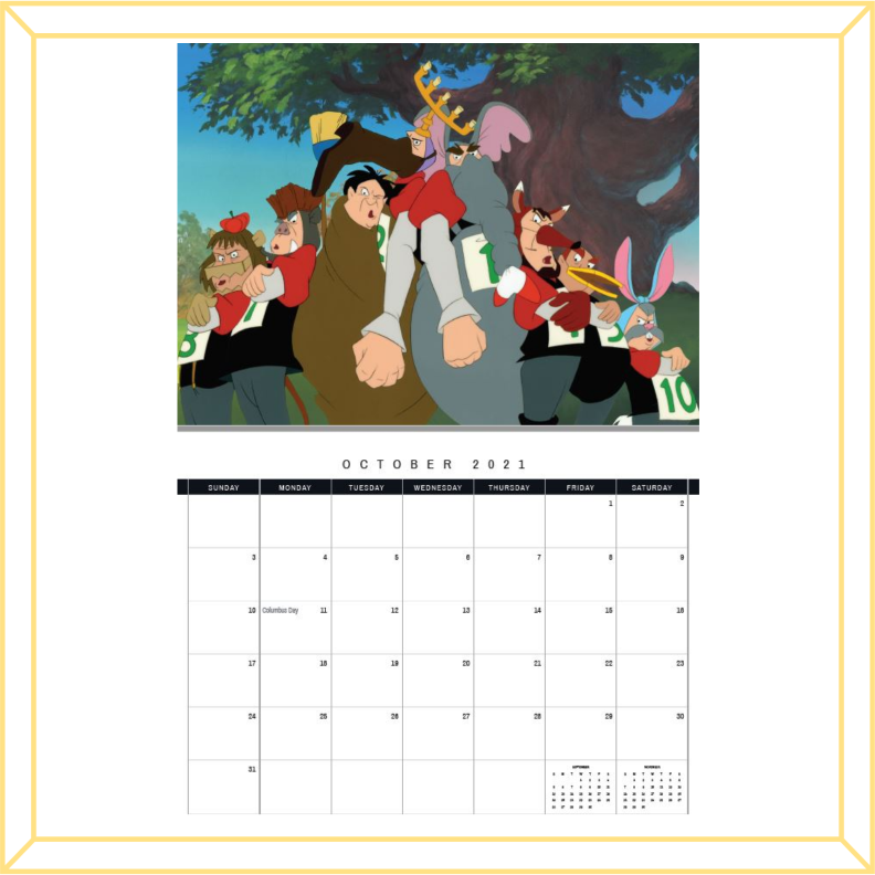 2021 Swan Princess Calendar