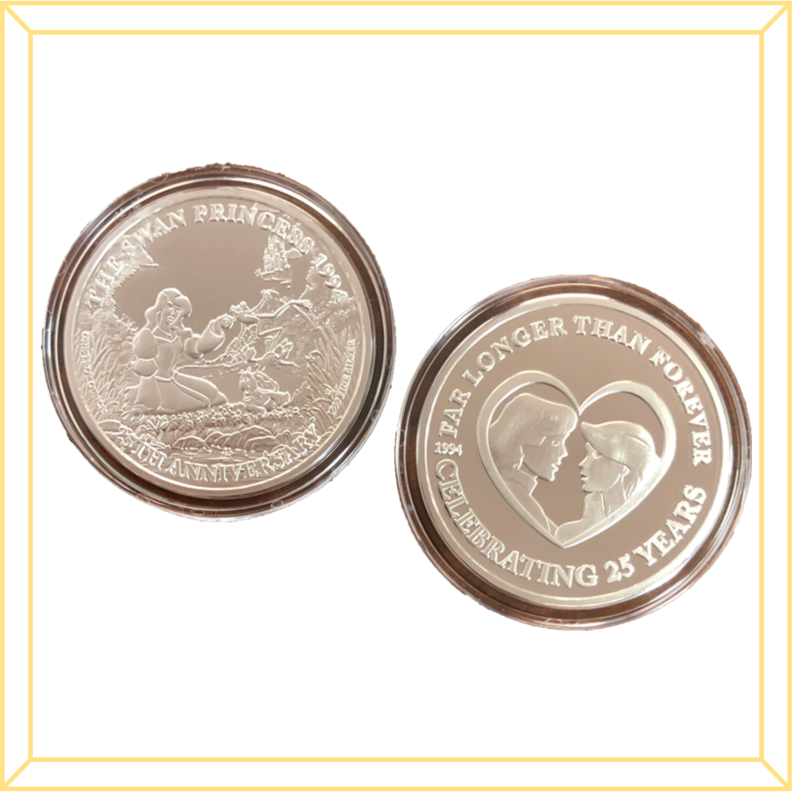Swan Princess Commemorative Silver Coins - Heart Couple