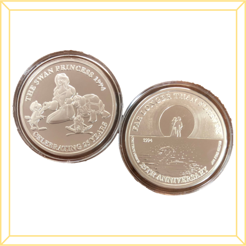 Swan Princess Commemorative Silver Coins - Moon Silhouette