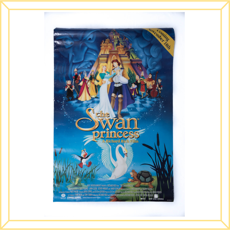 Vintage Swan Princess Movie Cast Poster