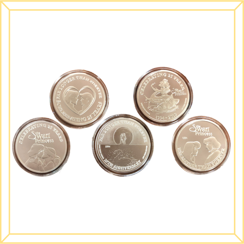 Swan Princess Commemorative Silver Coin Set of 5