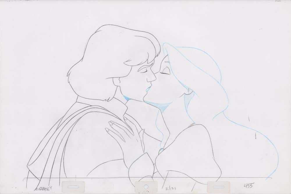 Pencil Art Derek & Odette Kiss (Sequence 2-131)