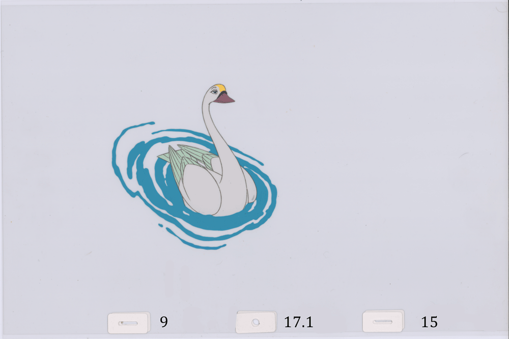 Swan Princess Celluloid Original Hand-Painted Animated Art Cel