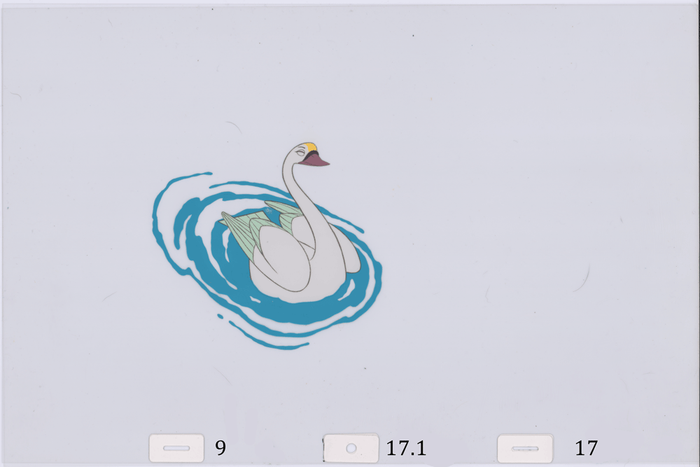 Swan Princess Celluloid Original Hand-Painted Animated Art Cel