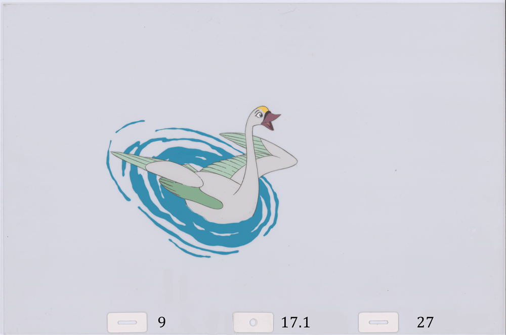 Swan Princess Celluloid Original Hand-Painted Animated Art Cel