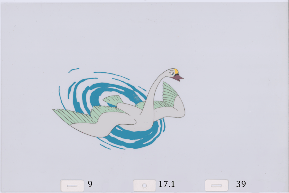 Swan Princess Celluloid Original Hand-Painted Animated Art Cel