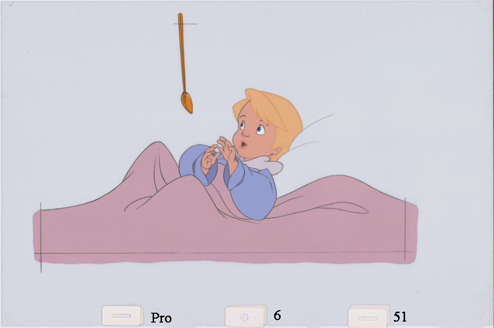 Swan Princess Celluloid Original Hand-Painted Animated Art Cel